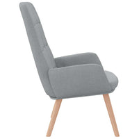 Sedia Relax Grigio Chiaro in Tessuto 4102643