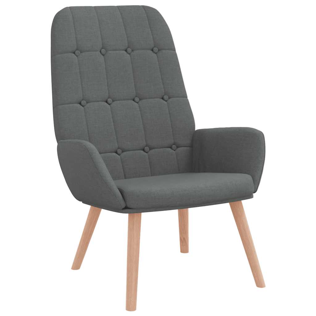 Sedia Relax Grigio Scuro in Tessuto 4102644