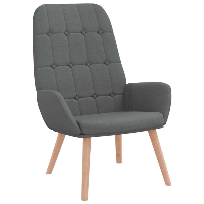 Sedia Relax Grigio Scuro in Tessuto 4102644