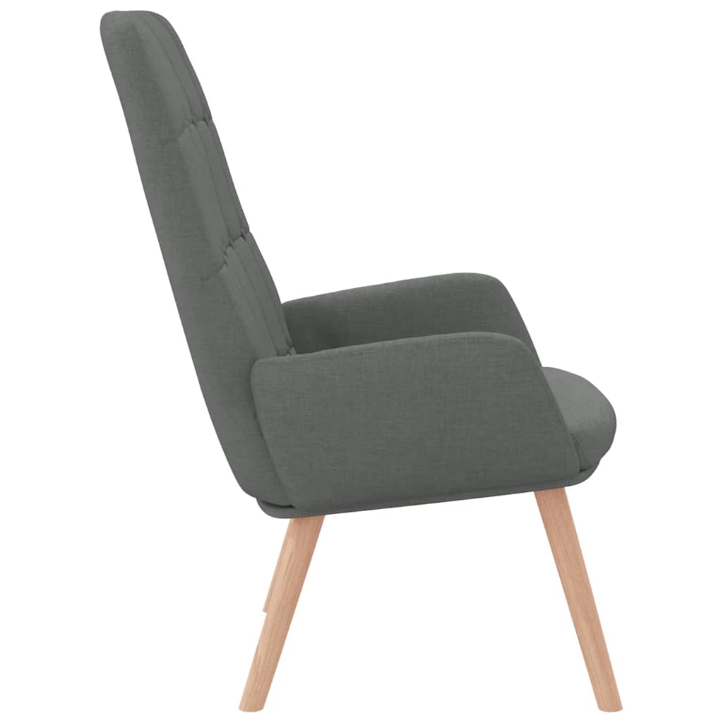 Sedia Relax Grigio Scuro in Tessuto 4102644
