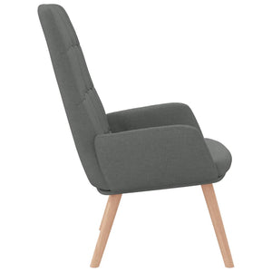 Sedia Relax Grigio Scuro in Tessuto 4102644