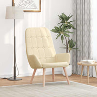 vidaXL Sedia Relax Crema in Tessuto