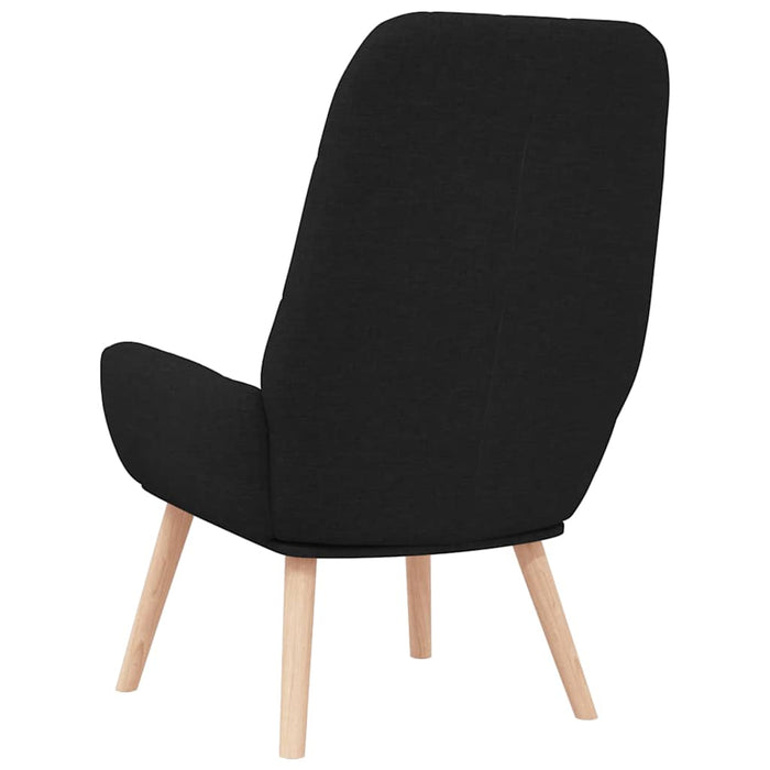 vidaXL Sedia Relax Nera in Tessuto