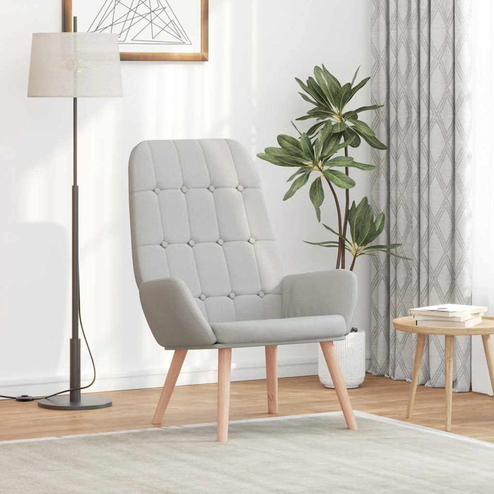 vidaXL Sedia Relax Grigio Nuvola in Tessuto