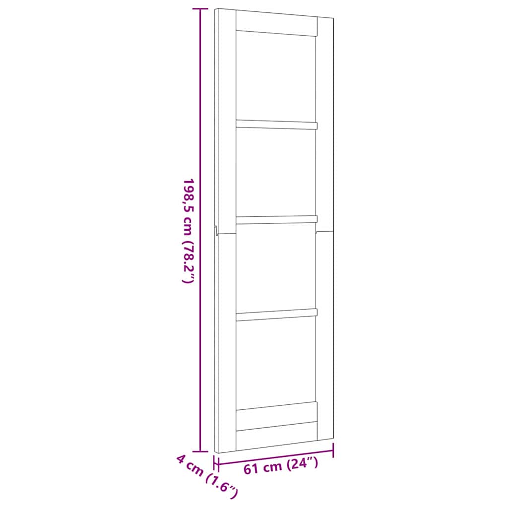 Porta Interna ORKDAL Marrone 61 x 198.5 cm Legno compensato 4102653