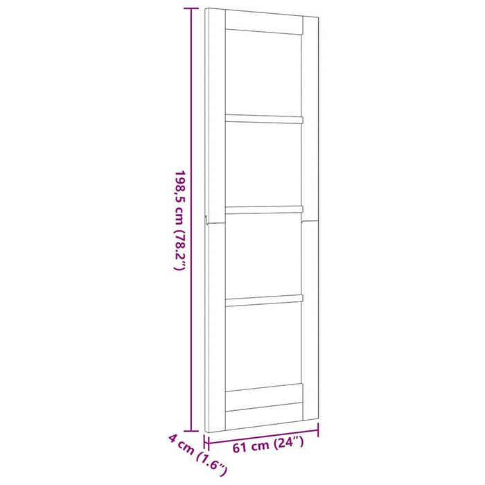 Porta Interna ORKDAL Marrone 61 x 198.5 cm Legno compensato 4102653