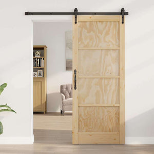 Porta Interna "ORKDAL" 83x202x4 cm Porta in Legno Massello di Pino 4102665