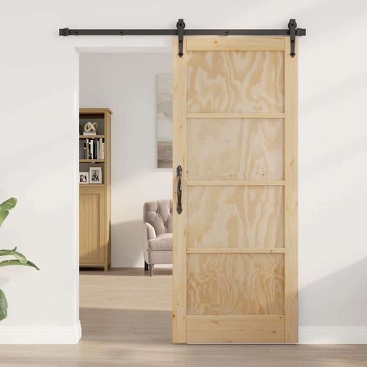 Porta Interna "ORKDAL" 83x202x4 cm Porta in Legno Massello di Pino 4102665