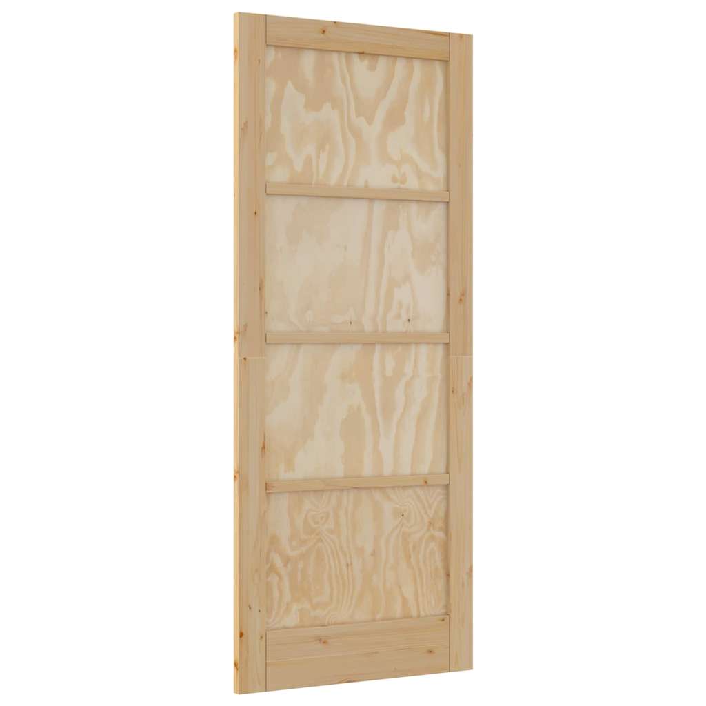 Porta Interna "ORKDAL" 83x202x4 cm Porta in Legno Massello di Pino 4102665