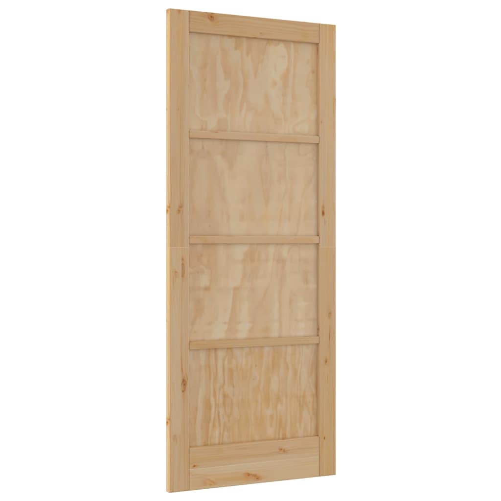 Porta Interna "ORKDAL" 83x202x4 cm Porta in Legno Massello di Pino 4102665