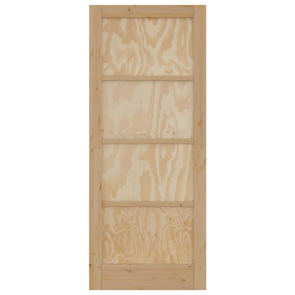 Porta Interna "ORKDAL" 83x202x4 cm Porta in Legno Massello di Pino 4102665