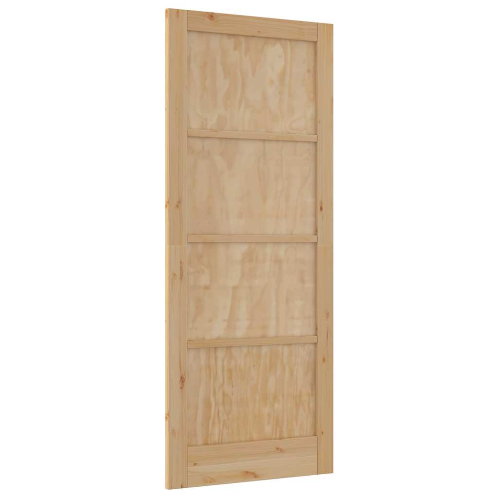 Porta Interna 'ORKDAL'86x211x4 cm in Legno Solido di Pino 4102673