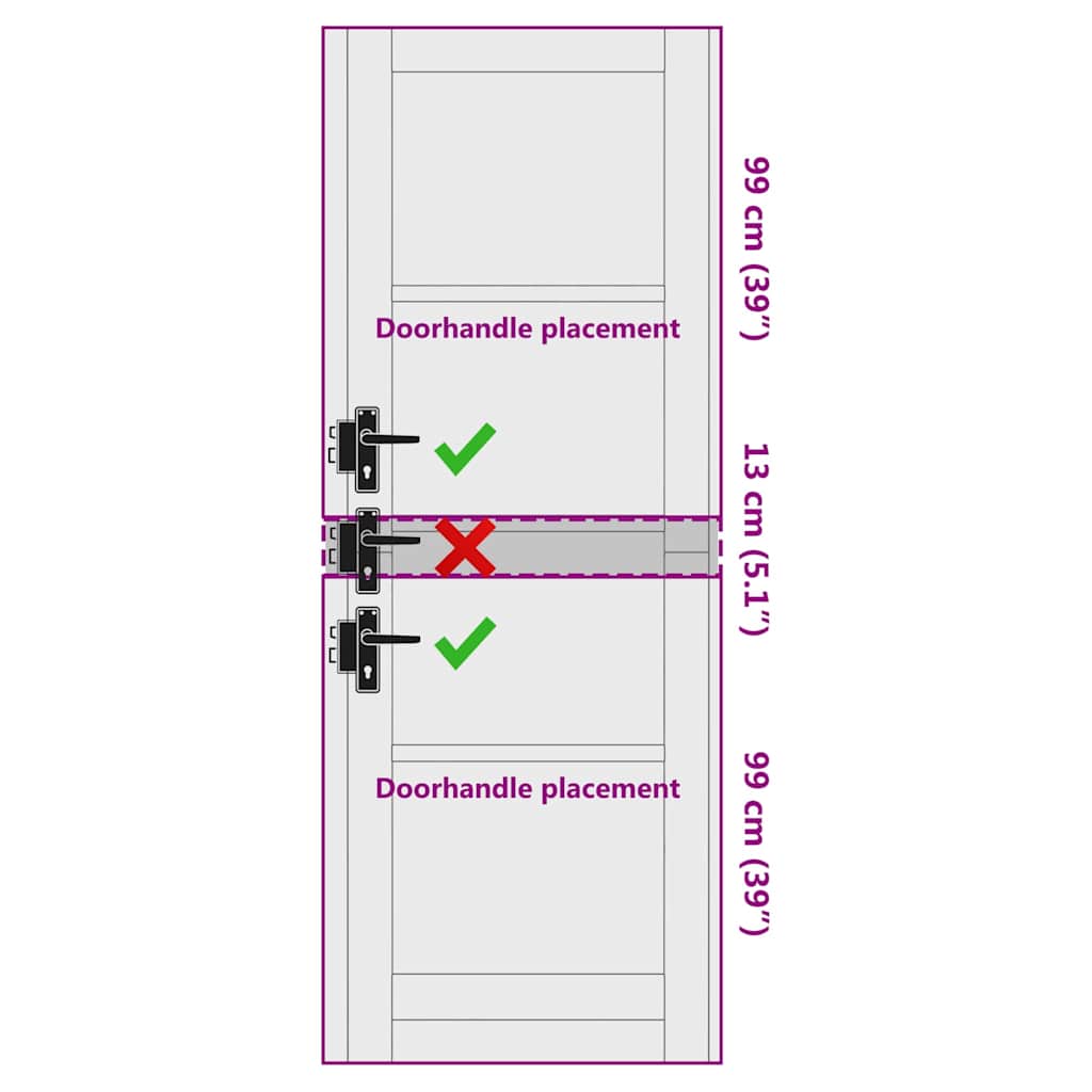 Porta Interna con Vetro ORKDAL Bianco 73.5 x 211 cm 4102686