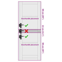 Porta Interna con Vetro ORKDAL Bianco 73.5 x 211 cm 4102686