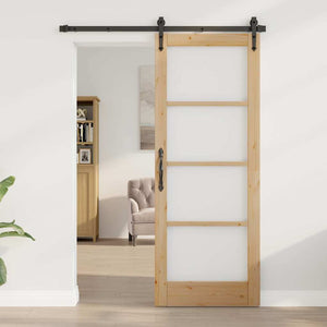 Porta Interna con Vetro ORKDAL Marrone 78 x 202 cm 4102687