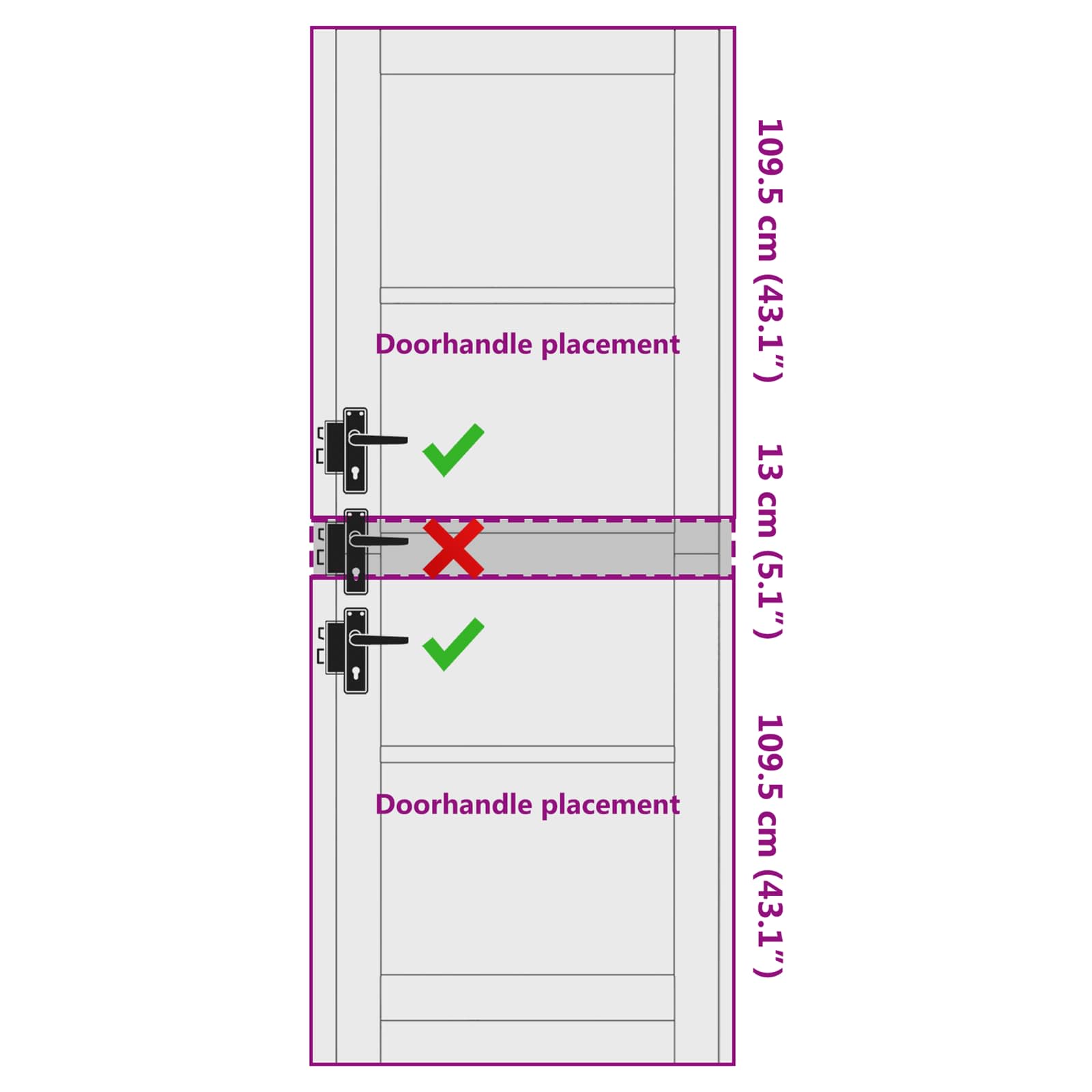 Porta Interna ORKDAL Marrone 78 x 232 cm 4102691