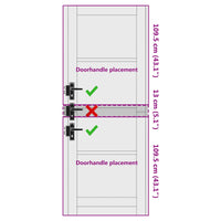 Porta Interna ORKDAL Marrone 78 x 232 cm 4102691