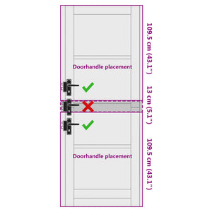Porta Interna ORKDAL Marrone 78 x 232 cm 4102691