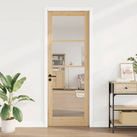 Porta Interna con Vetro ORKDAL Marrone 83 x 232 cm 4102697
