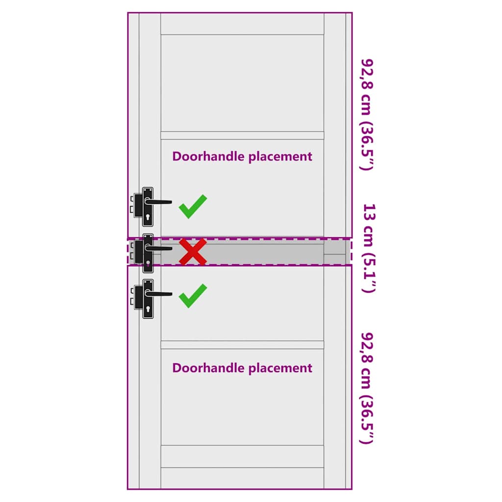 porta interna  con vetro "ORKDAL" 86x198,5x4 cm in legno massello di pino 4102699