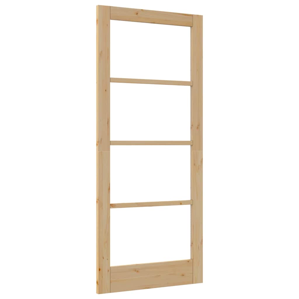 porta interna  con vetro "ORKDAL" 86x198,5x4 cm in legno massello di pino 4102699