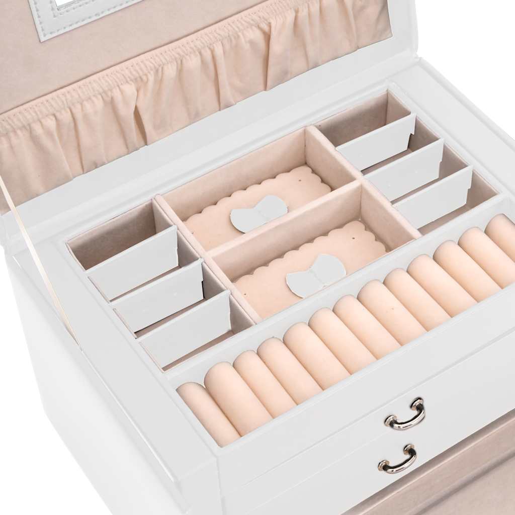 Portagioie a 3 Strati con Specchio Bloccabile 26x18x17,5 cm 4103558