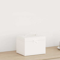 Portagioie a 4 Strati con Specchio Bloccabile 22,5x17,5x16,5 cm