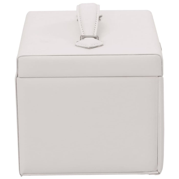 Portagioie a 4 Strati con Specchio Bloccabile-Portagioie Specchiato 22,5x17,5x16,5 cm 246036