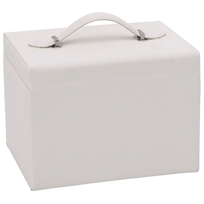 Portagioie a 4 Strati con Specchio Bloccabile-Portagioie Specchiato 22,5x17,5x16,5 cm 246036