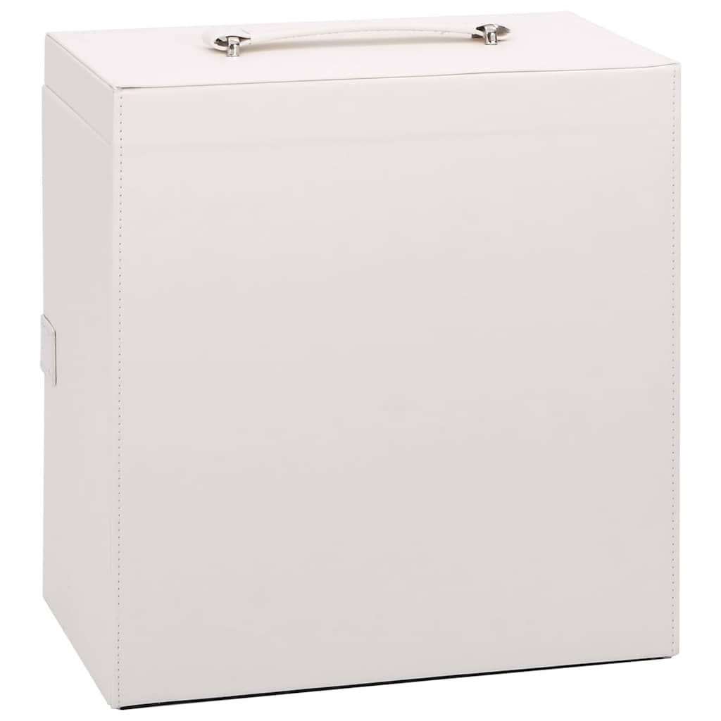 Portagioie a 5 Strati con Specchio Chiudibile a Chiave Bianco 4103562