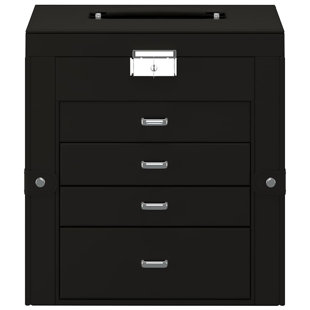 Portagioie a 5 Strati con Specchio Chiudibile a Specchio Nero 4103563