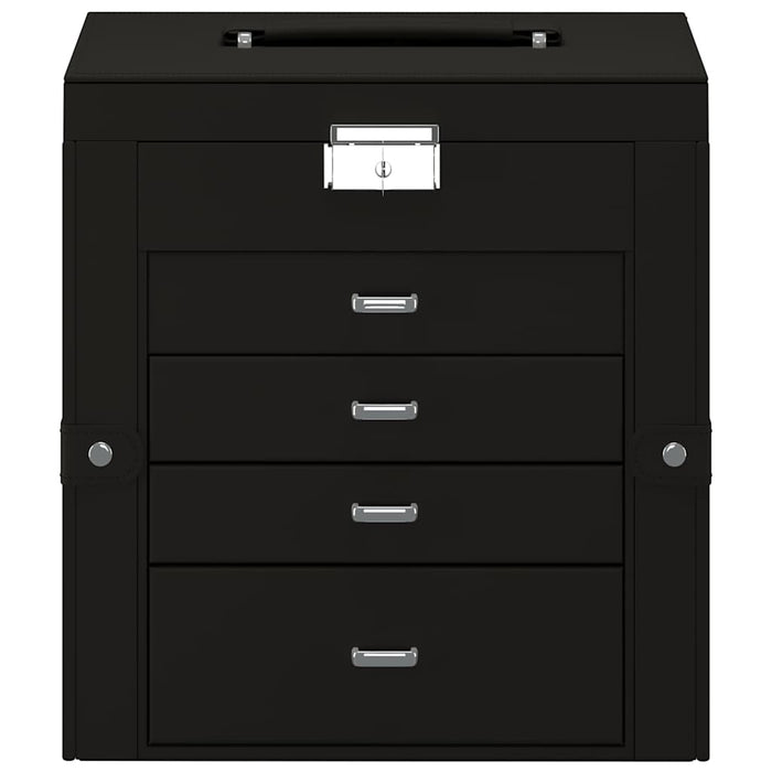 Portagioie a 5 Strati con Specchio Chiudibile a Specchio Nero 4103563