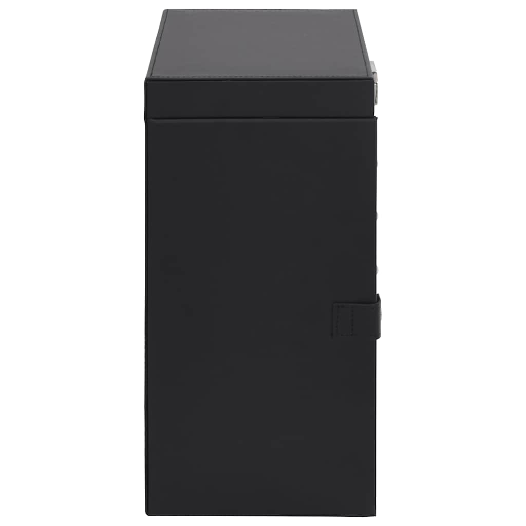 Portagioie a 6 Strati con Specchio Chiudibile a Specchio Nero 4103565