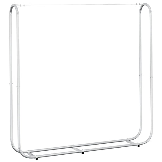 vidaXL Rastrelliera per Legna 150x25x150 cm in Acciaio Zincato