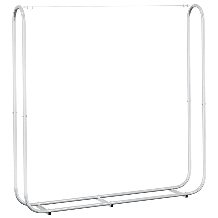 vidaXL Rastrelliera per Legna 150x25x150 cm in Acciaio Zincato