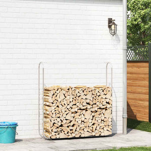 vidaXL Rastrelliera per Legna 150x25x150 cm in Acciaio Zincato