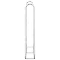 vidaXL Rastrelliera per Legna 150x25x150 cm in Acciaio Zincato