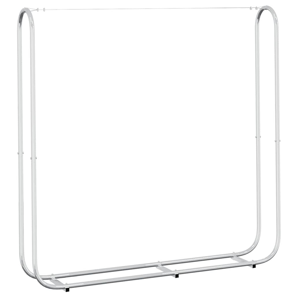 vidaXL Rastrelliera per Legna 150x25x150 cm in Acciaio Zincato