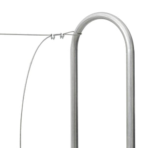 vidaXL Rastrelliera per Legna 150x25x150 cm in Acciaio Zincato