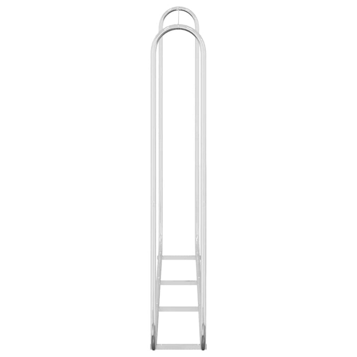 vidaXL Rastrelliera per Legna 200x25x150 cm in Acciaio Zincato