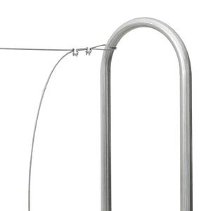 vidaXL Rastrelliera per Legna 200x25x150 cm in Acciaio Zincato