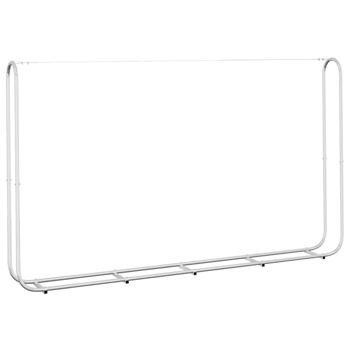 vidaXL Rastrelliera per Legna 250x25x150 cm in Acciaio Zincato