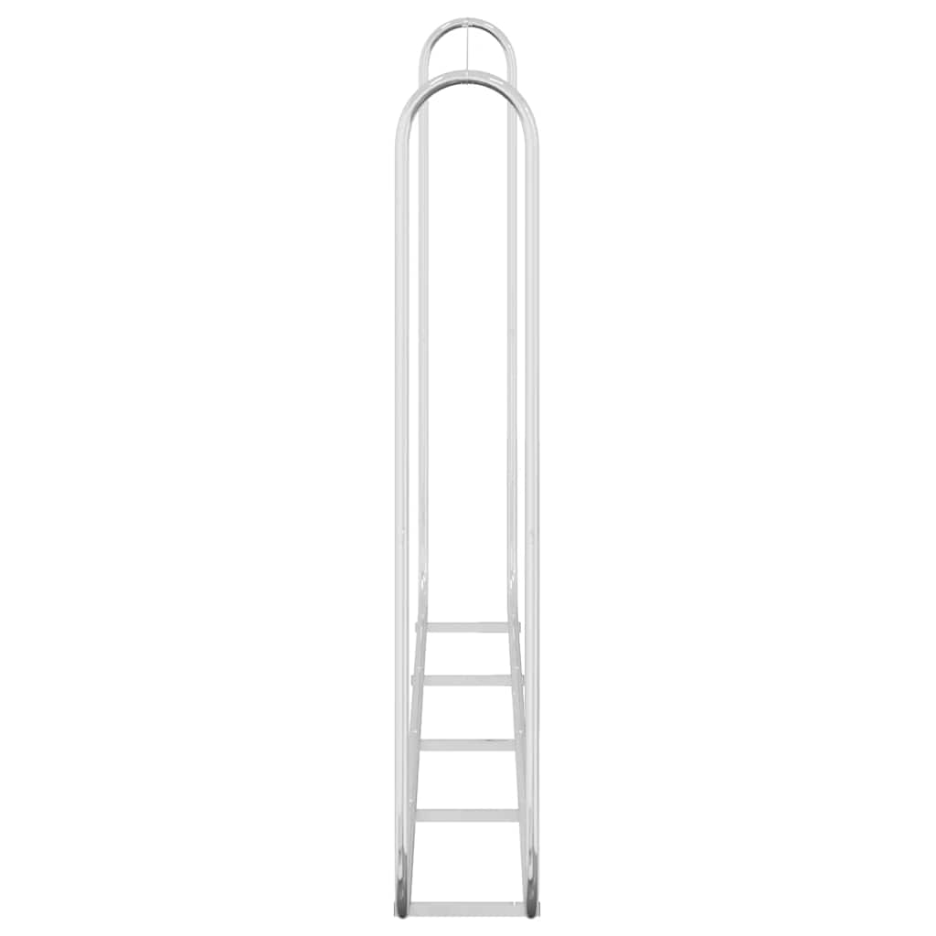 vidaXL Rastrelliera per Legna 250x25x150 cm in Acciaio Zincato