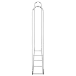 vidaXL Rastrelliera per Legna 250x25x150 cm in Acciaio Zincato