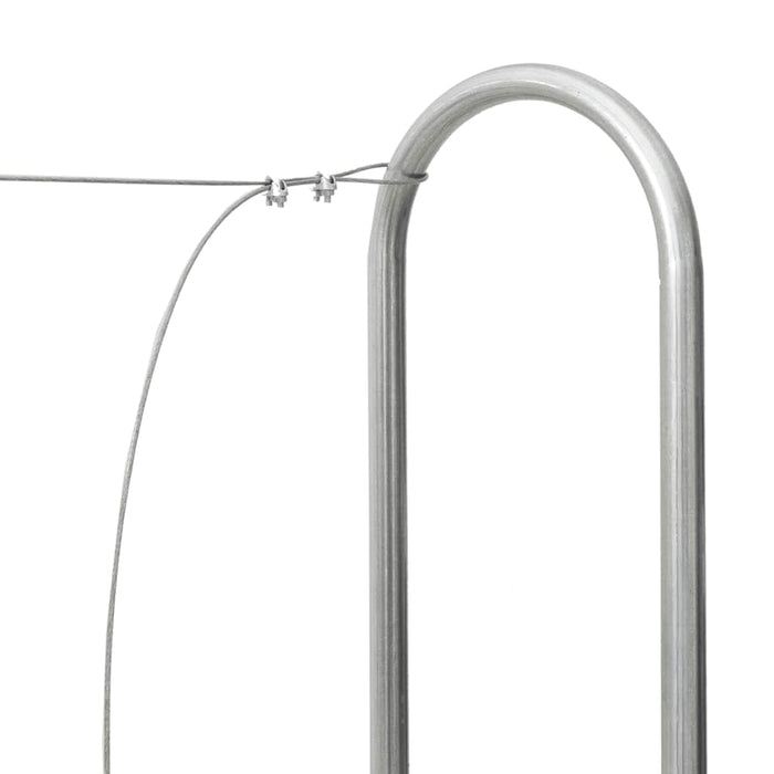 vidaXL Rastrelliera per Legna 250x25x150 cm in Acciaio Zincato