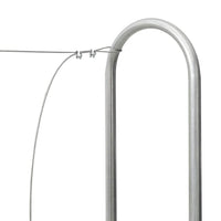 vidaXL Rastrelliera per Legna 300x25x150 cm in Acciaio Zincato