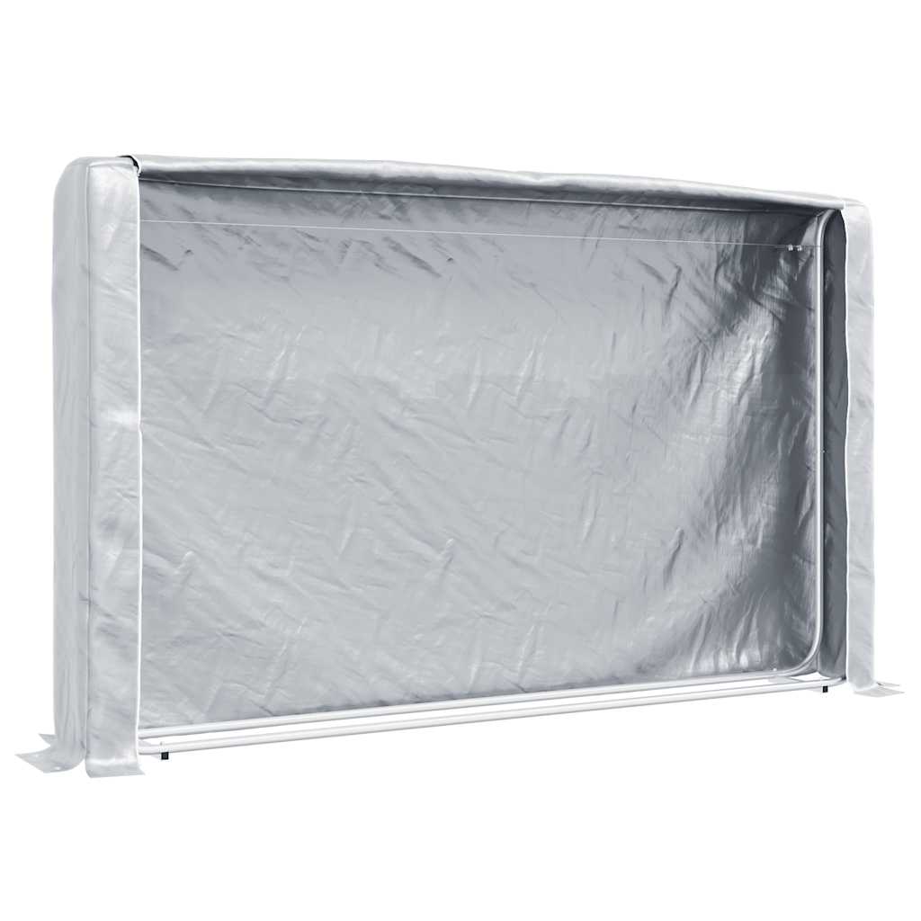 vidaXL Rastrelliera per Legna con Copertura Antipioggia 150x25x150 cm