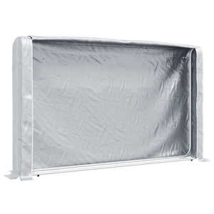 vidaXL Rastrelliera per Legna con Copertura Antipioggia 150x25x150 cm