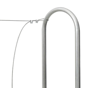 vidaXL Rastrelliera per Legna con Copertura Antipioggia 150x25x150 cm