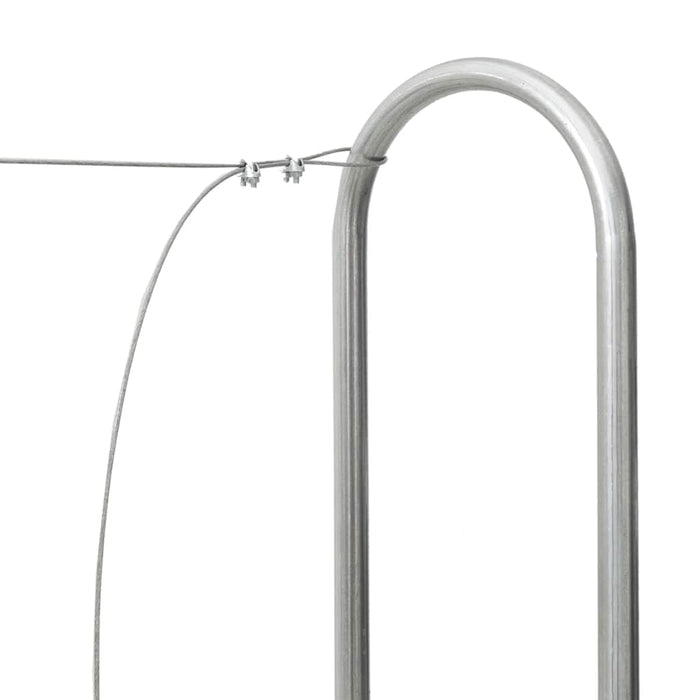 vidaXL Rastrelliera per Legna con Copertura Antipioggia 150x25x150 cm